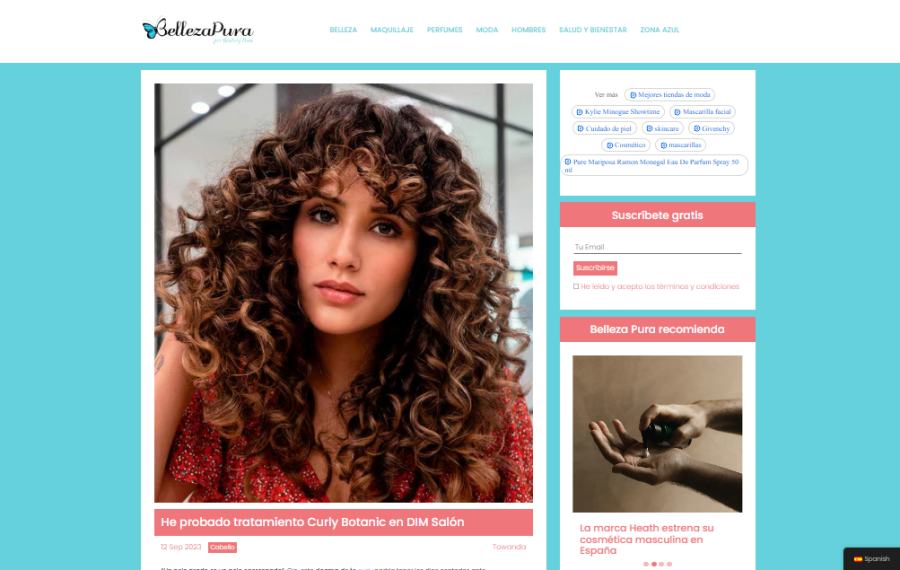 He probado tratamiento Curly Botanic en DIM Salón