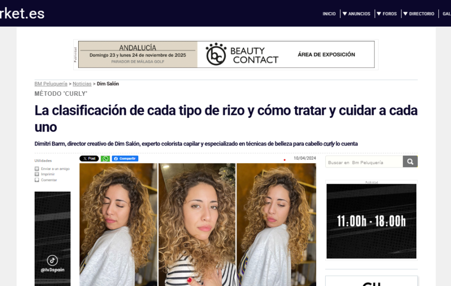 La clasificación de cada tipo de rizo y cómo tratar y cuidar a cada uno