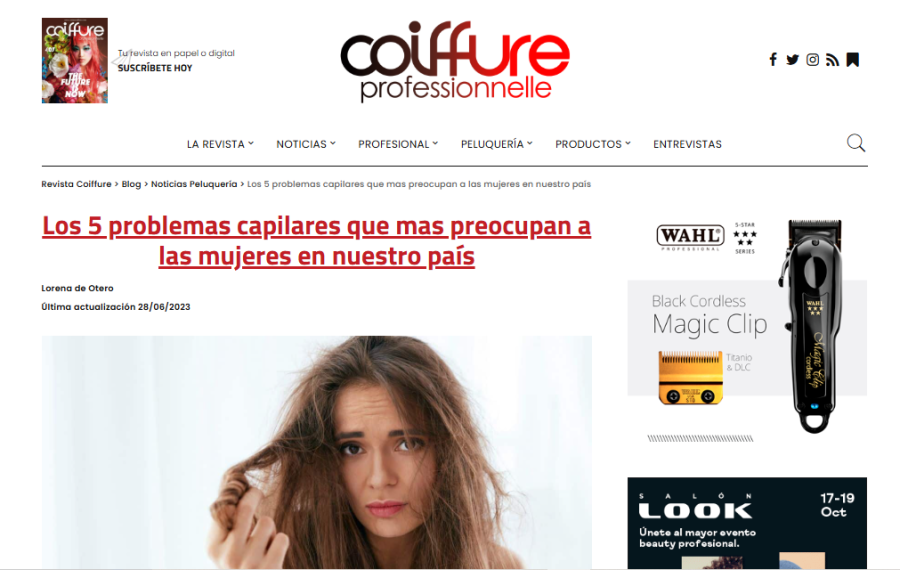 Los 5 problemas capilares que mas preocupan a las mujeres en nuestro país