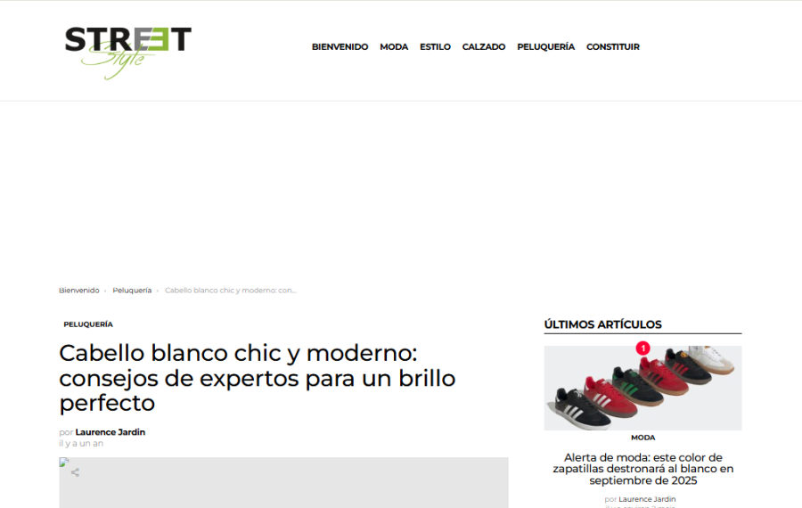 Cabello blanco chic y moderno: consejos de expertos para un brillo perfecto